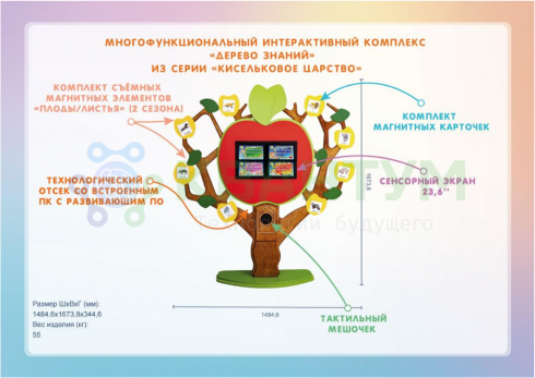 Многофункциональный интерактивный комплекс «Дерево Знаний» из серии «Кисельковое царство»